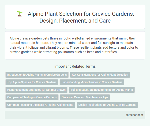 Alpine Plant Selection for Crevice Gardens: Design, Placement, and Care