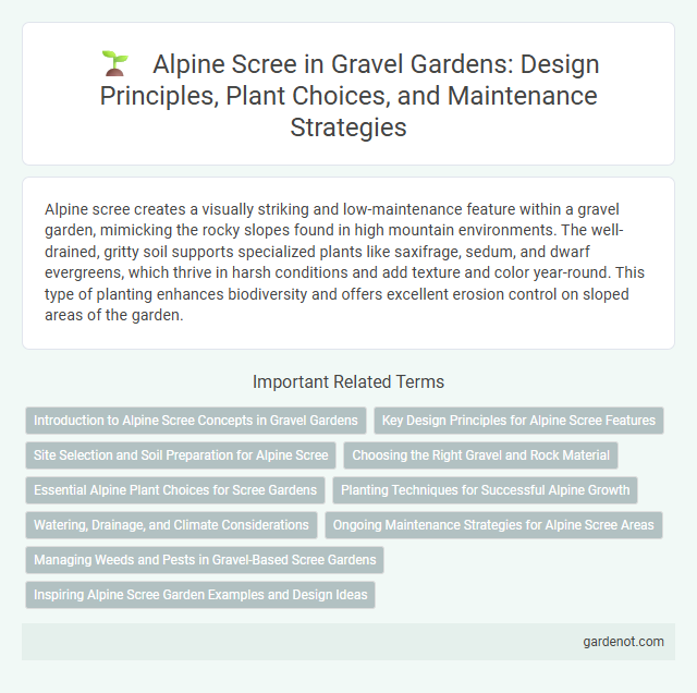 Alpine Scree in Gravel Gardens: Design Principles, Plant Choices, and Maintenance Strategies