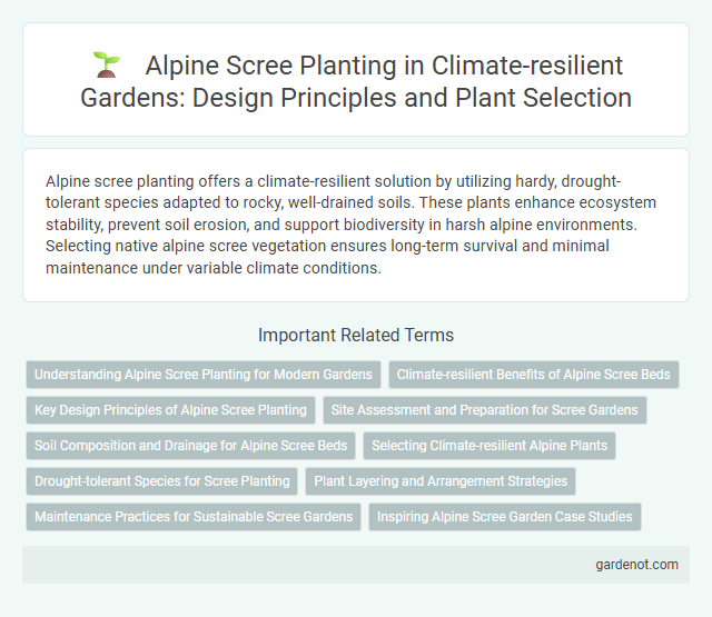 Alpine Scree Planting in Climate-resilient Gardens: Design Principles and Plant Selection