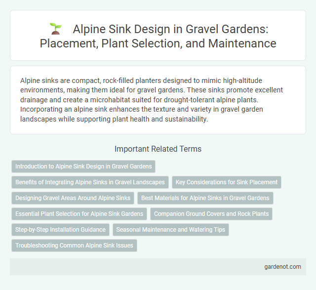 Alpine Sink Design in Gravel Gardens: Placement, Plant Selection, and Maintenance
