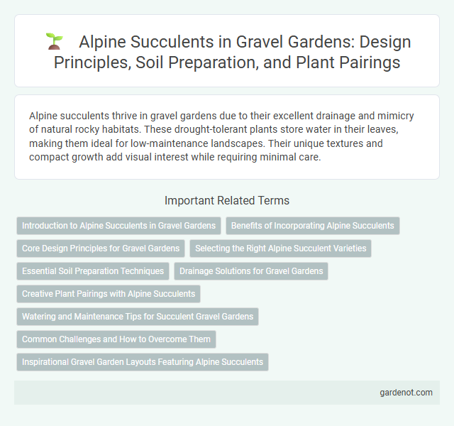 Alpine Succulents in Gravel Gardens: Design Principles, Soil Preparation, and Plant Pairings