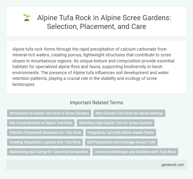 Alpine Tufa Rock in Alpine Scree Gardens: Selection, Placement, and Care