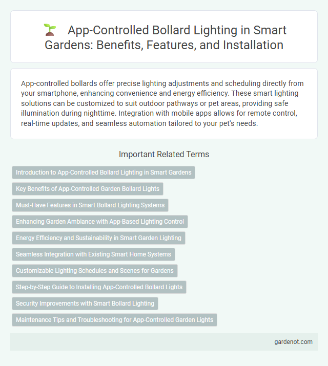 App-Controlled Bollard Lighting in Smart Gardens: Benefits, Features, and Installation
