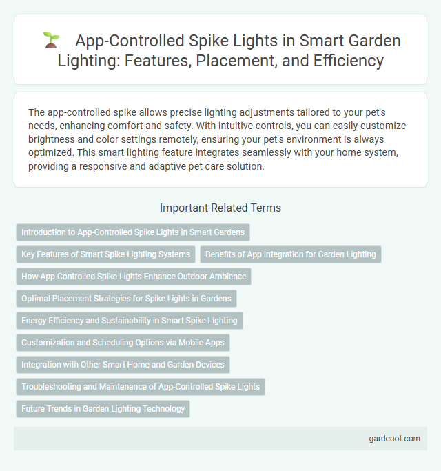 App-Controlled Spike Lights in Smart Garden Lighting: Features, Placement, and Efficiency