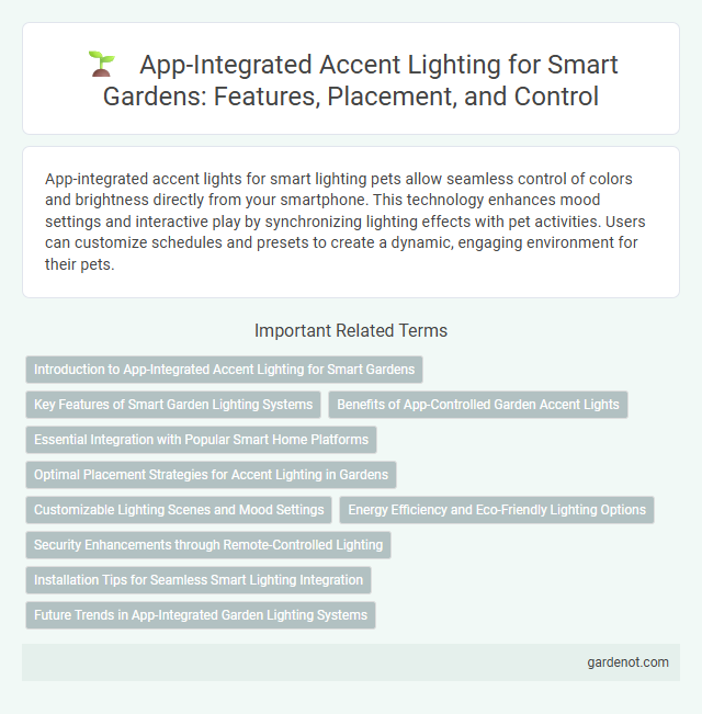 App-Integrated Accent Lighting for Smart Gardens: Features, Placement, and Control