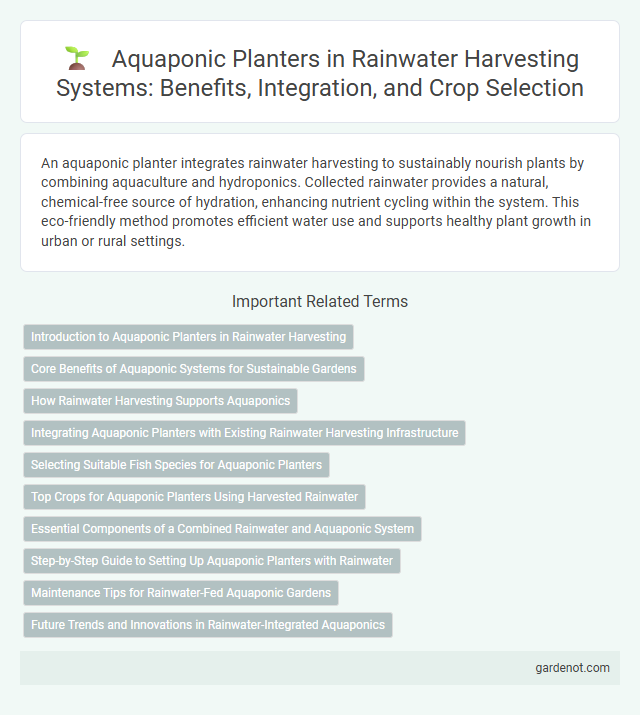 Aquaponic Planters in Rainwater Harvesting Systems: Benefits, Integration, and Crop Selection