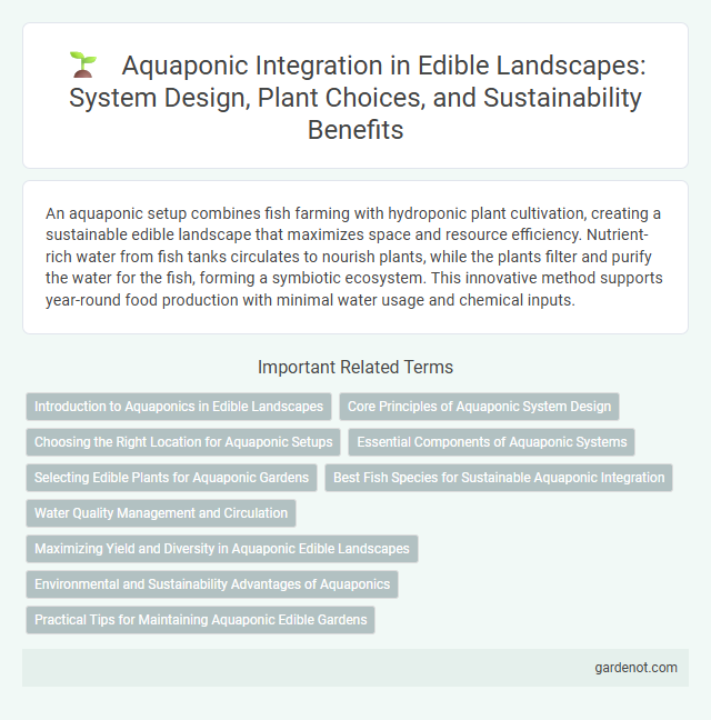 Aquaponic Integration in Edible Landscapes: System Design, Plant Choices, and Sustainability Benefits