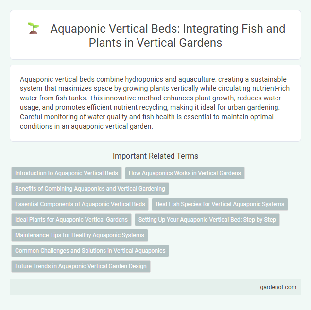 Aquaponic Vertical Beds: Integrating Fish and Plants in Vertical Gardens