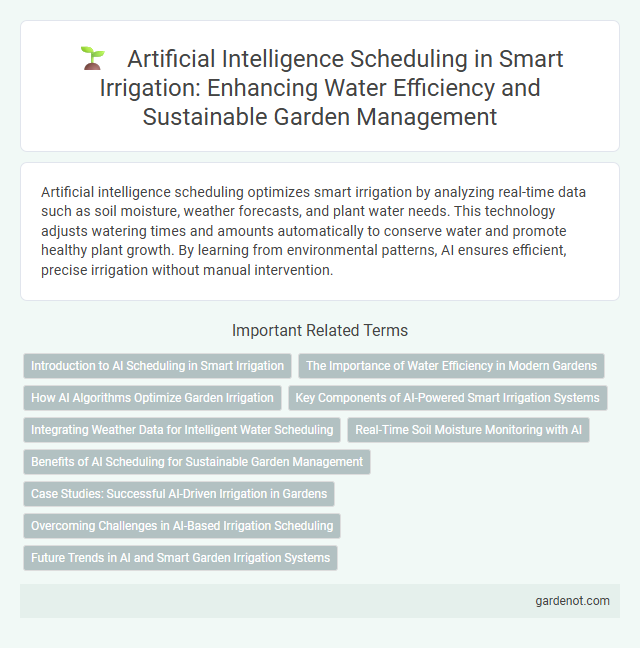 Artificial Intelligence Scheduling in Smart Irrigation: Enhancing Water Efficiency and Sustainable Garden Management