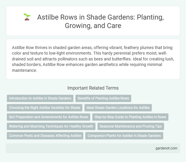Astilbe Rows in Shade Gardens: Planting, Growing, and Care