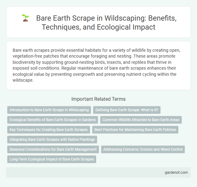Bare Earth Scrape in Wildscaping: Benefits, Techniques, and Ecological Impact
