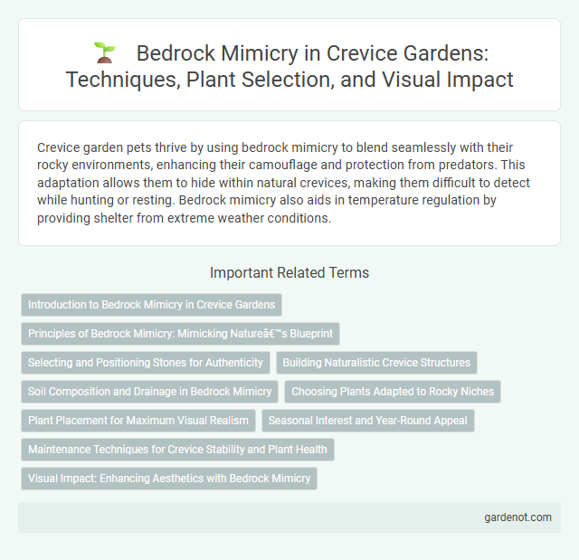 Bedrock Mimicry in Crevice Gardens: Techniques, Plant Selection, and Visual Impact