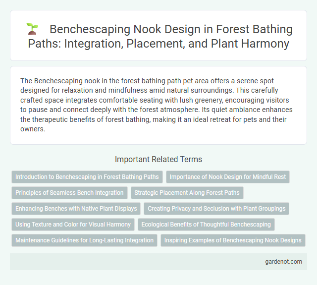 Benchescaping Nook Design in Forest Bathing Paths: Integration, Placement, and Plant Harmony