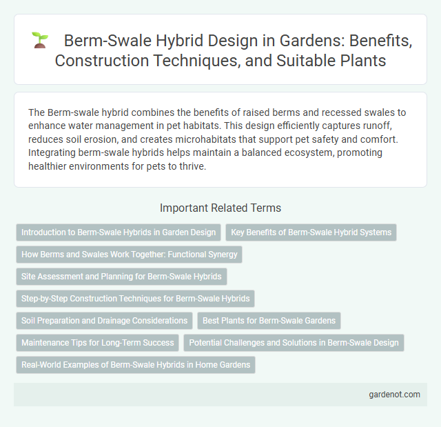 Berm-Swale Hybrid Design in Gardens: Benefits, Construction Techniques, and Suitable Plants