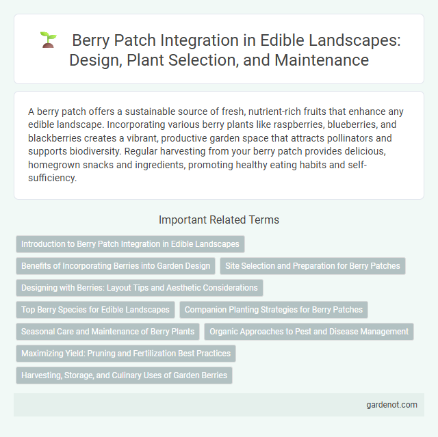 Berry Patch Integration in Edible Landscapes: Design, Plant Selection, and Maintenance