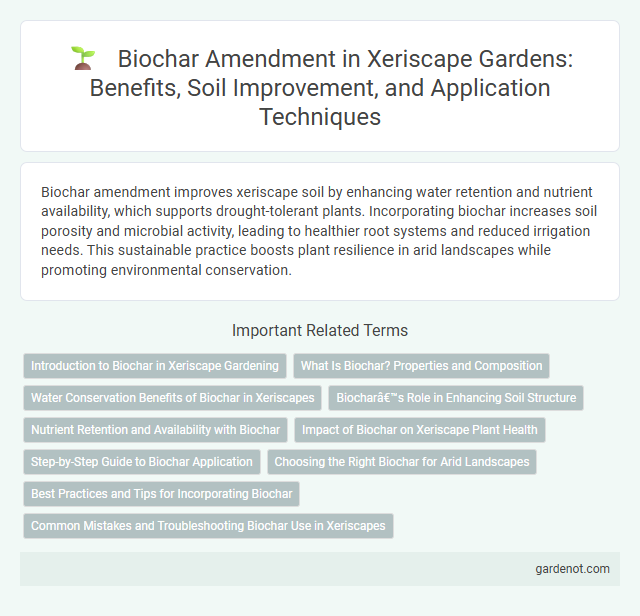 Biochar Amendment in Xeriscape Gardens: Benefits, Soil Improvement, and Application Techniques