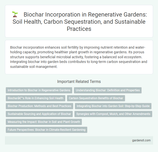 Biochar Incorporation in Regenerative Gardens: Soil Health, Carbon Sequestration, and Sustainable Practices