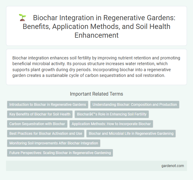 Biochar Integration in Regenerative Gardens: Benefits, Application Methods, and Soil Health Enhancement