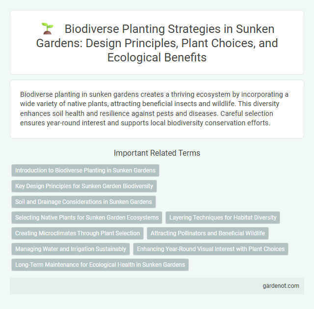 Biodiverse Planting Strategies in Sunken Gardens: Design Principles, Plant Choices, and Ecological Benefits