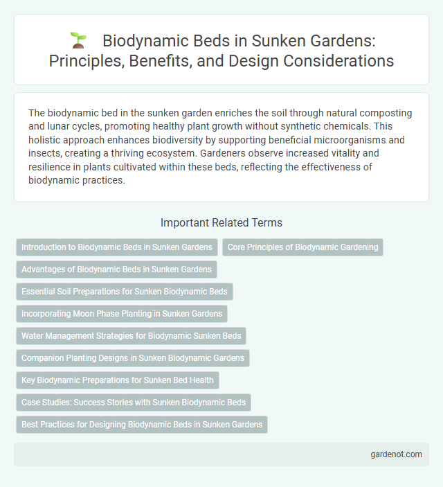 Biodynamic Beds in Sunken Gardens: Principles, Benefits, and Design Considerations