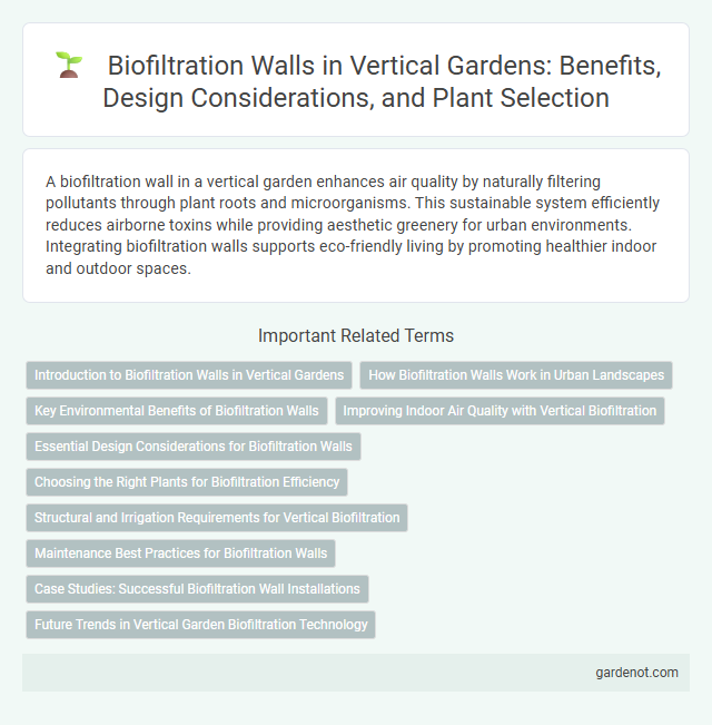 Biofiltration Walls in Vertical Gardens: Benefits, Design Considerations, and Plant Selection