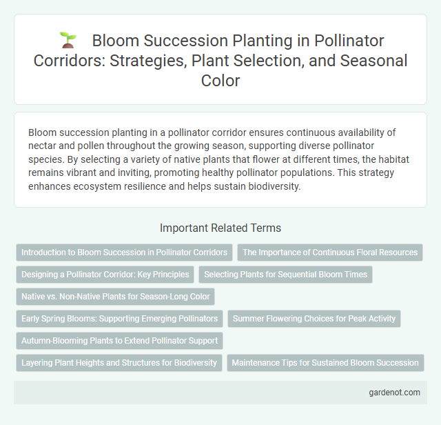 Bloom Succession Planting in Pollinator Corridors: Strategies, Plant Selection, and Seasonal Color