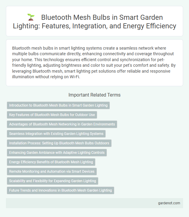 Bluetooth Mesh Bulbs in Smart Garden Lighting: Features, Integration, and Energy Efficiency