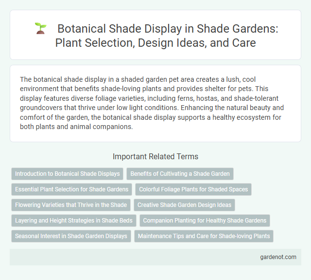 Botanical Shade Display in Shade Gardens: Plant Selection, Design Ideas, and Care