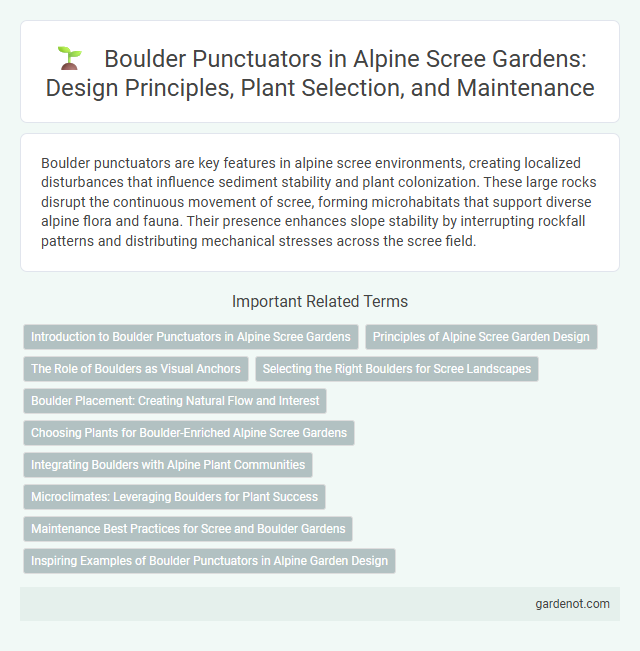 Boulder Punctuators in Alpine Scree Gardens: Design Principles, Plant Selection, and Maintenance
