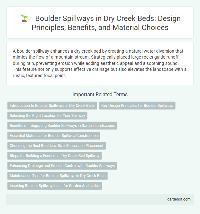 Boulder Spillways in Dry Creek Beds: Design Principles, Benefits, and Material Choices
