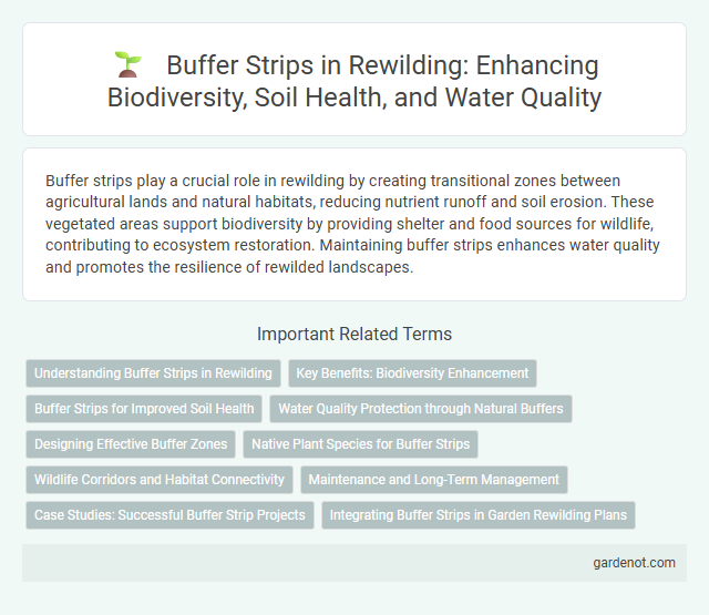 Buffer Strips in Rewilding: Enhancing Biodiversity, Soil Health, and Water Quality