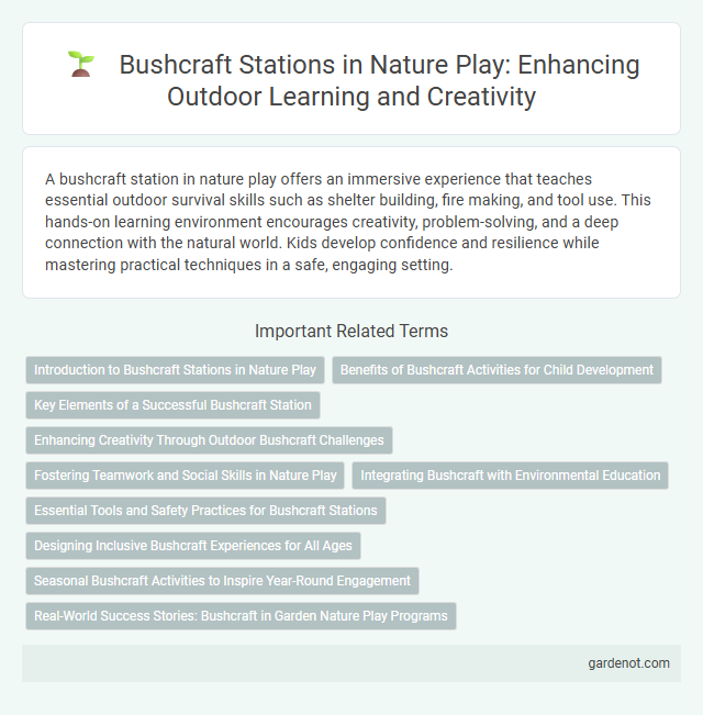 Bushcraft Stations in Nature Play: Enhancing Outdoor Learning and Creativity