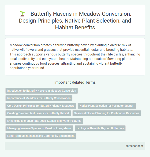 Butterfly Havens in Meadow Conversion: Design Principles, Native Plant Selection, and Habitat Benefits
