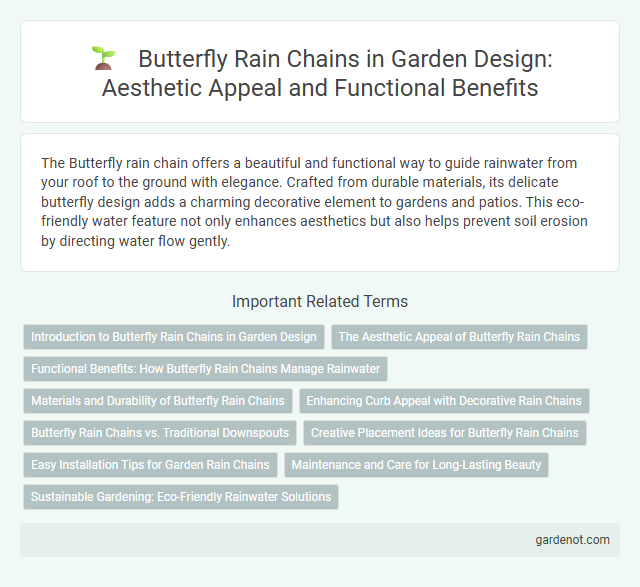 Butterfly Rain Chains in Garden Design: Aesthetic Appeal and Functional Benefits