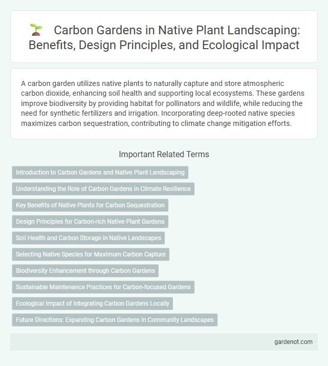 Carbon Gardens in Native Plant Landscaping: Benefits, Design Principles, and Ecological Impact