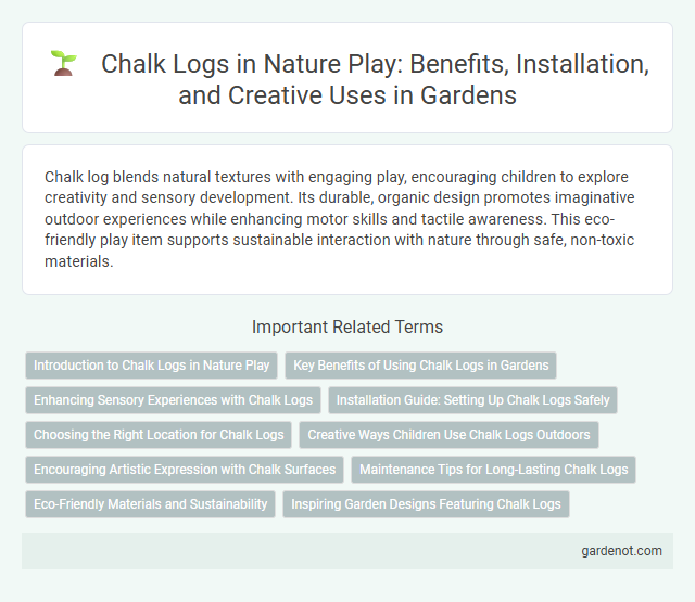 Chalk Logs in Nature Play: Benefits, Installation, and Creative Uses in Gardens