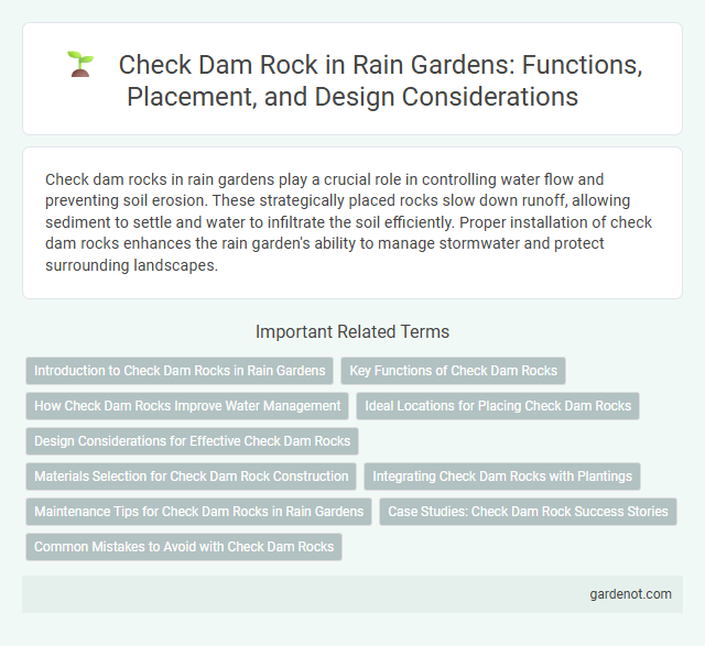 Check Dam Rock in Rain Gardens: Functions, Placement, and Design Considerations