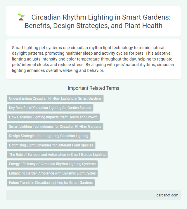 Circadian Rhythm Lighting in Smart Gardens: Benefits, Design Strategies, and Plant Health