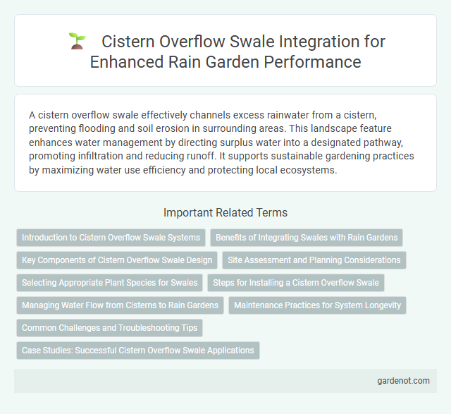 Cistern Overflow Swale Integration for Enhanced Rain Garden Performance
