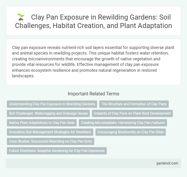 Clay Pan Exposure in Rewilding Gardens: Soil Challenges, Habitat Creation, and Plant Adaptation