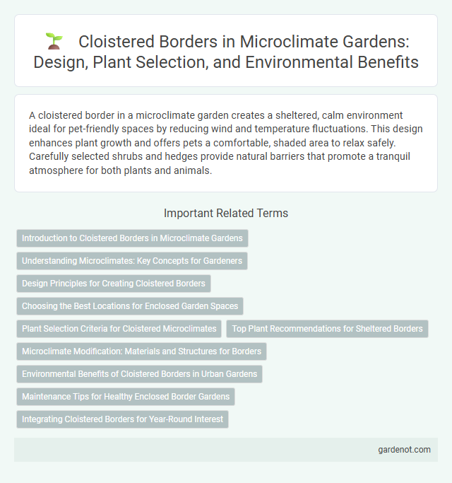 Cloistered Borders in Microclimate Gardens: Design, Plant Selection, and Environmental Benefits