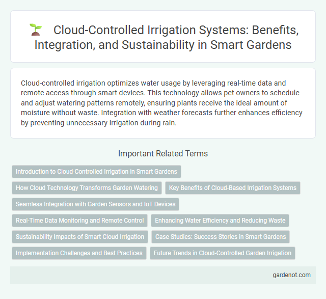 Cloud-Controlled Irrigation Systems: Benefits, Integration, and Sustainability in Smart Gardens