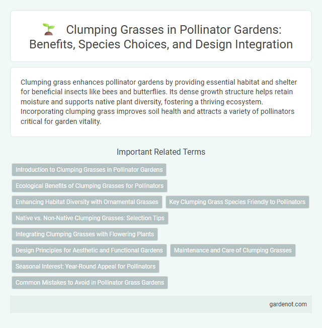 Clumping Grasses in Pollinator Gardens: Benefits, Species Choices, and Design Integration