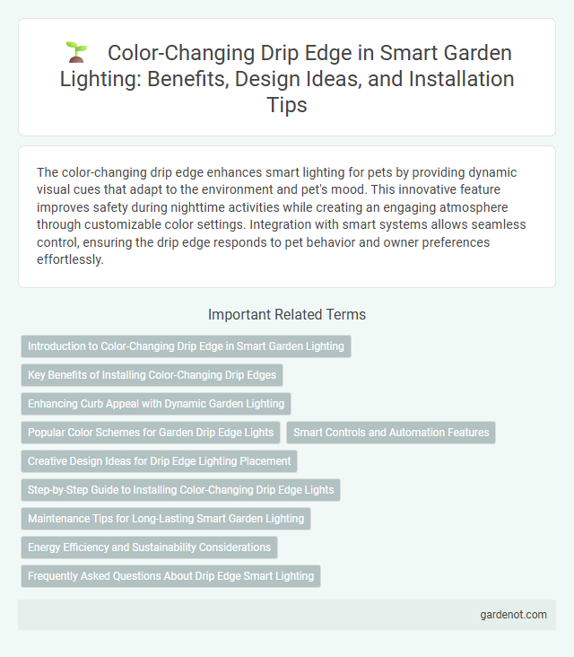Color-Changing Drip Edge in Smart Garden Lighting: Benefits, Design Ideas, and Installation Tips
