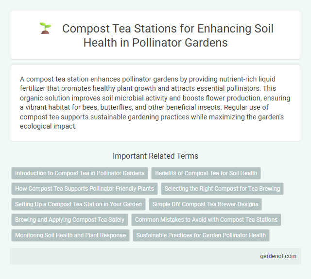 Compost Tea Stations for Enhancing Soil Health in Pollinator Gardens