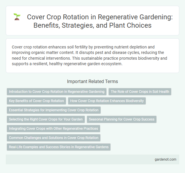 Cover Crop Rotation in Regenerative Gardening: Benefits, Strategies, and Plant Choices