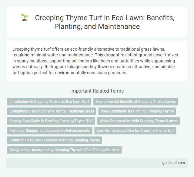 Creeping Thyme Turf in Eco-Lawn: Benefits, Planting, and Maintenance