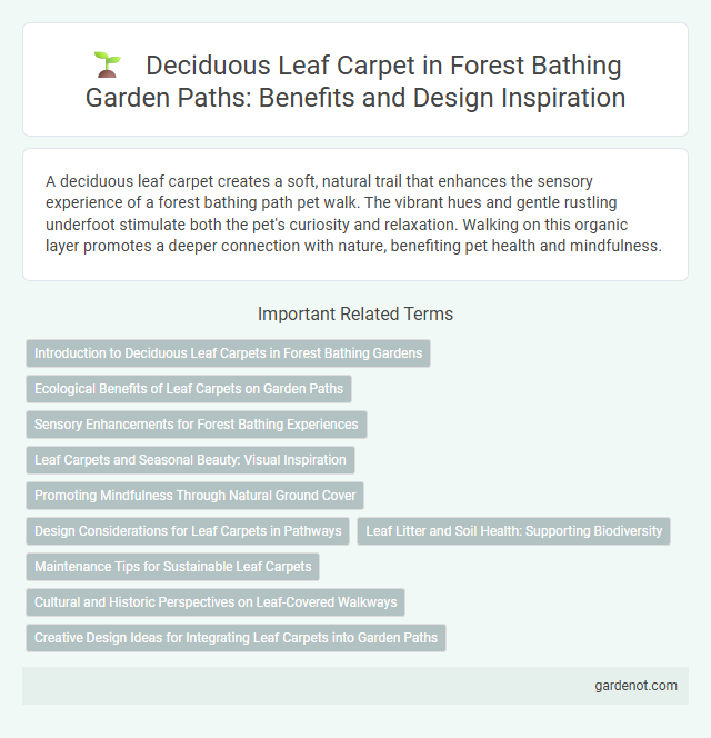 Deciduous Leaf Carpet in Forest Bathing Garden Paths: Benefits and Design Inspiration