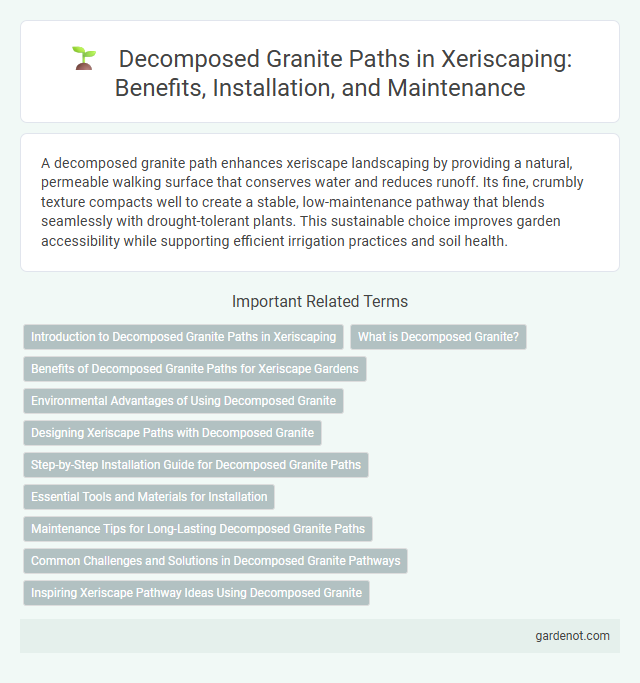 Decomposed Granite Paths in Xeriscaping: Benefits, Installation, and Maintenance