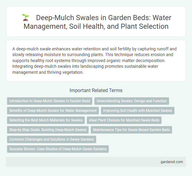 Deep-Mulch Swales in Garden Beds: Water Management, Soil Health, and Plant Selection
